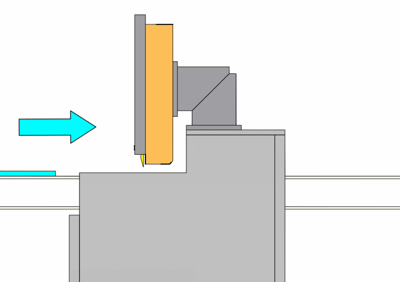 Straight cutting tool