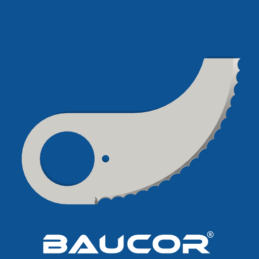 Curved industrial knife
