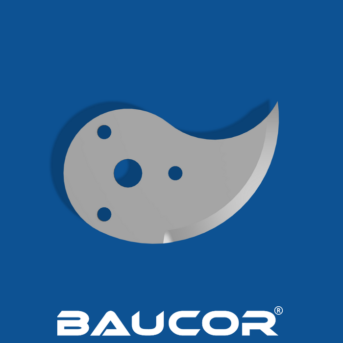 Custom curved cutting blade