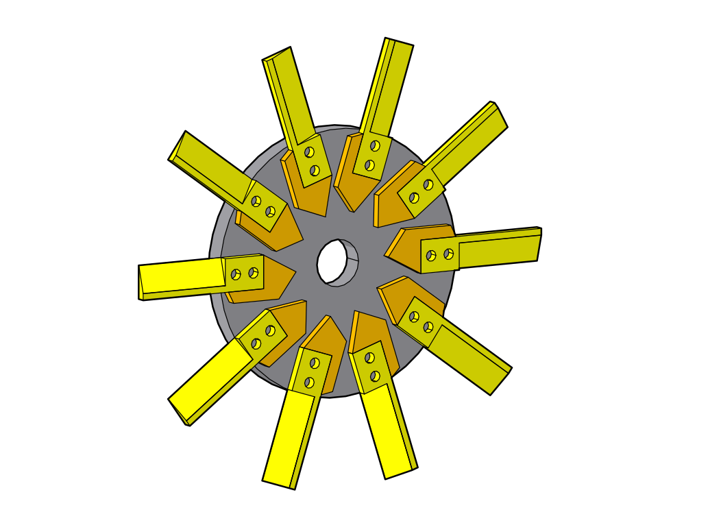 Pelletizer Knives Diagram